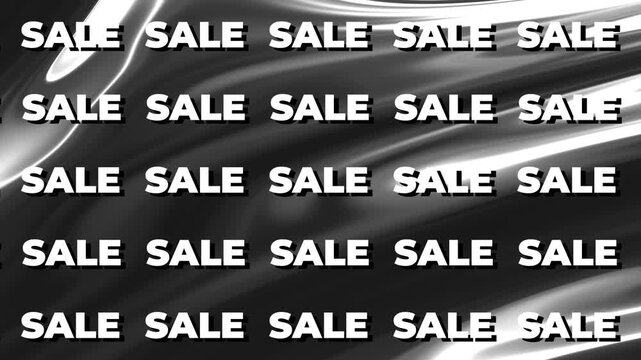 Dynamic Sale Text Animation Loop for Retail Promotions and Marketing Campaigns.