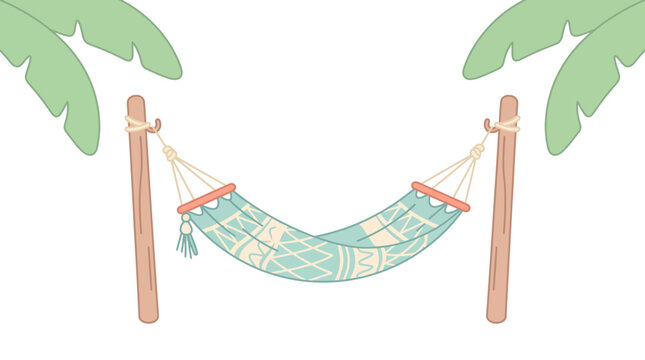 Leisurely Hammock Scene Offering Serene Tropical Relaxation
