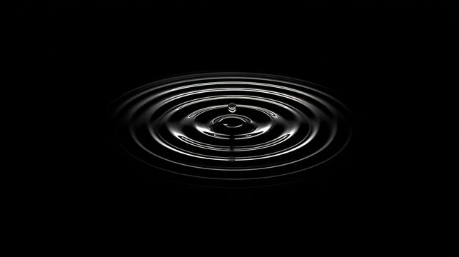 infamy. A single water droplet creating perfect ripples on still water. travel magazines, destination branding, designed for outdoor magazines and nature guides and travel destination branding.