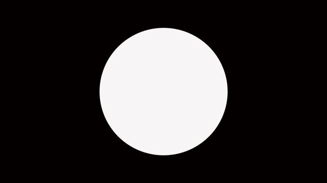 Smooth circular transition animation revealing scene on dark background, Minimal round wipe transition with clean geometric motion effect, Expanding circle reveal transition creating modern cinematic 