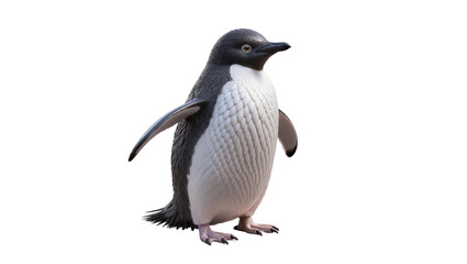 Obraz premium Adelie penguin standing with wings outstretched