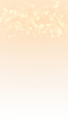 Fototapeta premium Golden glowing bokeh particles vector png on transparent background, luxury glitter sparkle overlay with festive lights and magical stardust effect for design