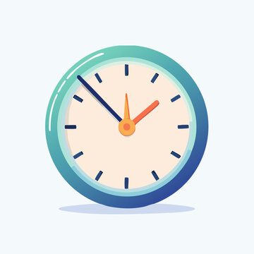 Clock showing time, perfect for time management and scheduling.