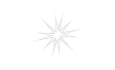 Fototapeta premium Golden starlight flare vector png isolated on transparent background, bright starburst glow with sparkling rays, luminous light effect, magical shine overlay for festive decoration