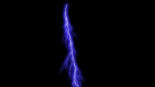Powerful Electric Lightning Strike Animation
Blue Thunder Bolt Energy Visual Effect
Cinematic Lightning Flash Background Loop