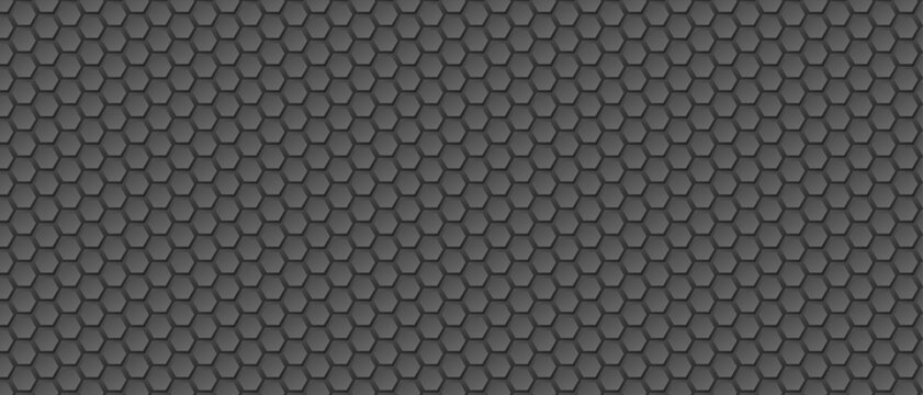 Hexagonal honey comb pattern, flat dark gray texture.