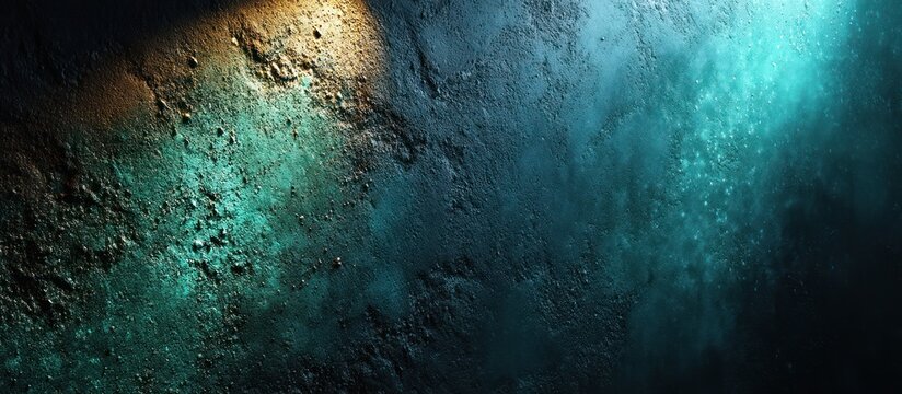 A textured surface gradient from a warm, earthy tone to cool teal with a touch of dark blue