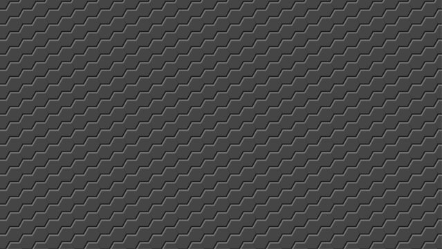 Dark gray chevron background raised embossed diagonal pattern.