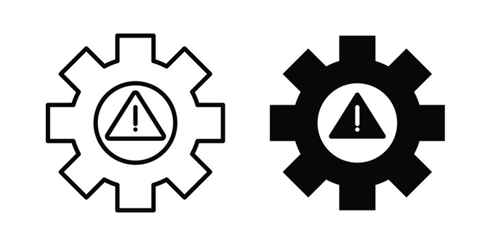 System error icon solid Icon Design Concept. Line icons