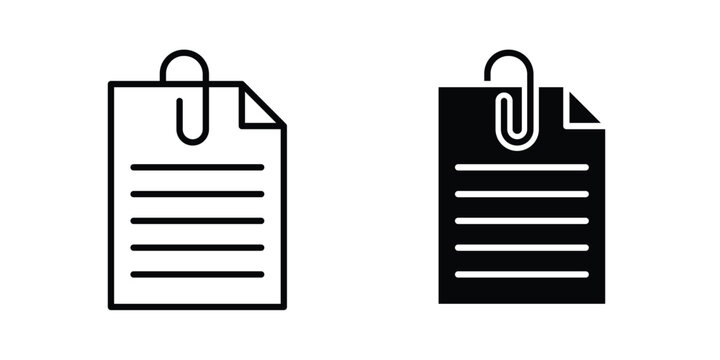 Attach document icon suitable for design projects
