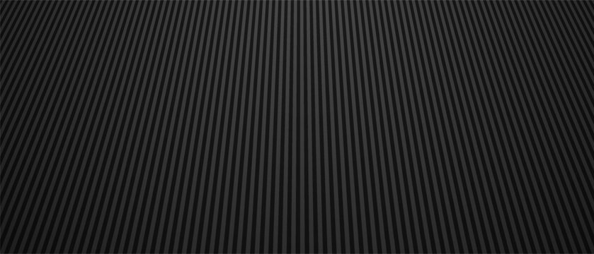 Dark black vertical ribbed panel with narrow parallel grooves and subtle shading.