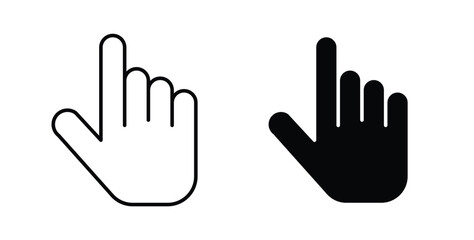 Obraz premium Hand pointer icon