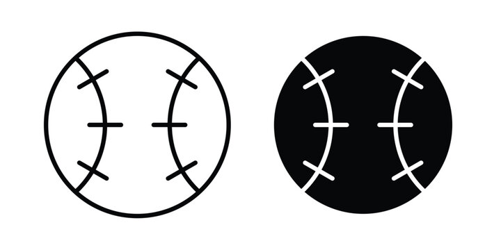 Baseball icon suitable for design projects