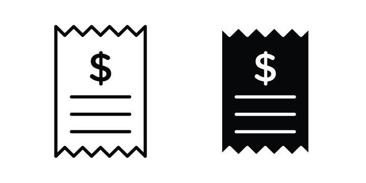 Billing icon suitable for design projects