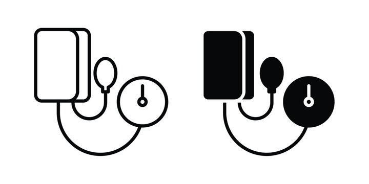 Blood pressure meter icon suitable for design projects