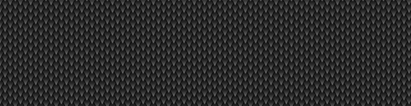Carbon fiber chevron pattern background, dark metallic black.