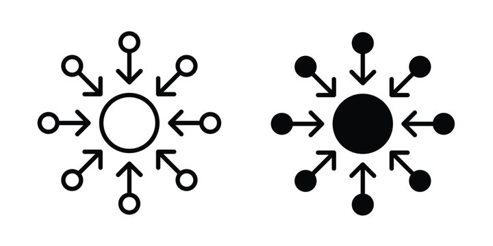 Centralized icon suitable for design projects