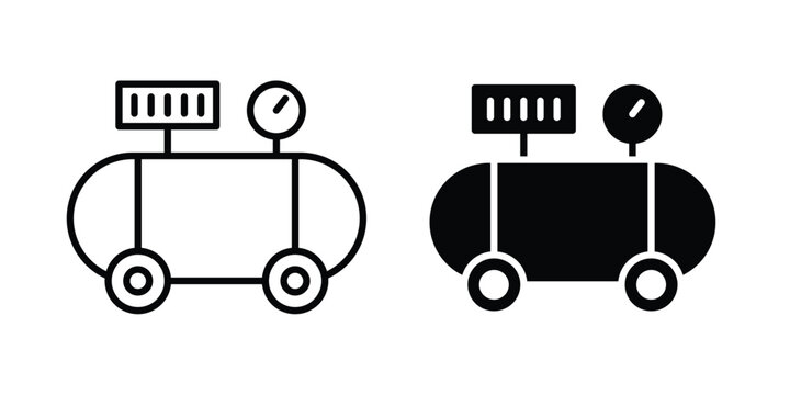 Compressor icon suitable for design projects