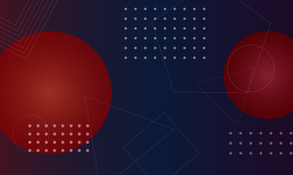 Modern Abstract Background Featuring Bold Red Circles, Subtle Geometric Patterns, and Dotted Grids, Perfect for Digital Art and Contemporary Visuals