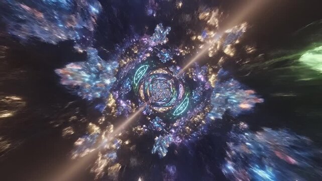 Mystical Portal of Ancient Symbols and Cosmic Energy.