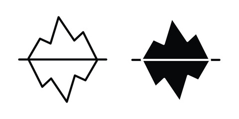 Iceberg icon suitable for design projects © Annimo