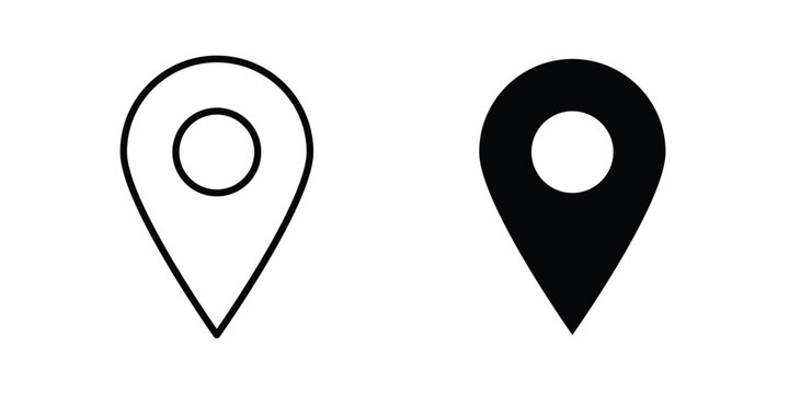 Map marker icon suitable for design projects