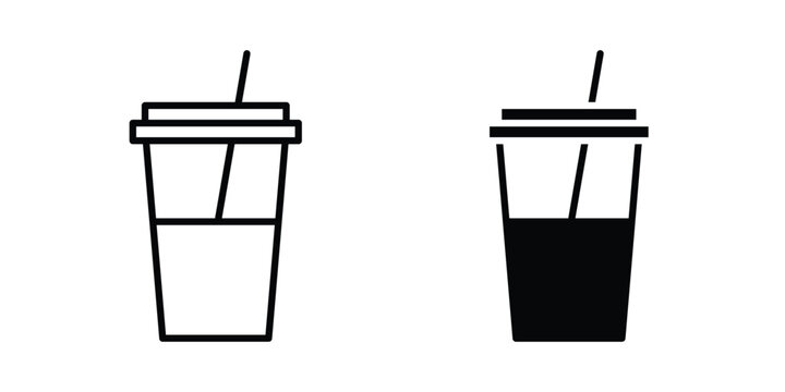 Milk shake icon suitable for design projects