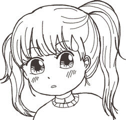 girl with twin tail hair