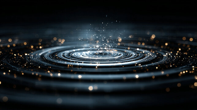 AI powered digital decision ripple effect visualization technology concept with secondary impact analytics and foresight background