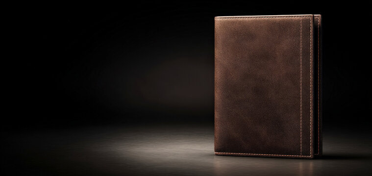 Closed Wallet and dramatic lighting cover design embossed