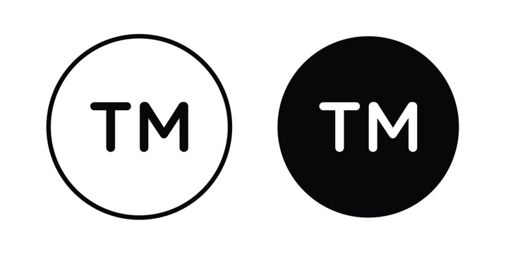 TM trademark icon suitable for design projects
