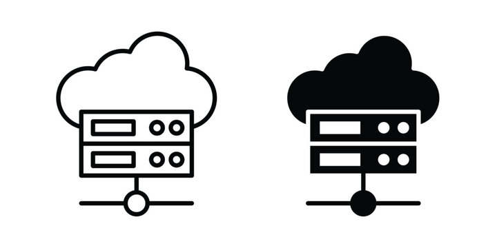 Web server icon suitable for design projects