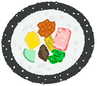 food and drink kimbab 김밥 Korean Korean food 