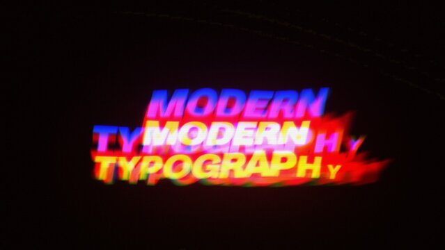 Modern Glitch Title