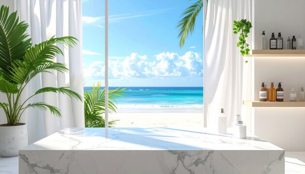 Ferienhaus mit Meerblick