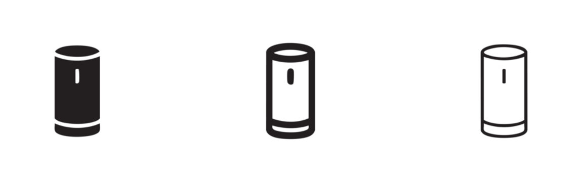 Smart Speaker Voice Assistant Icon Representing Home Automation Technology
