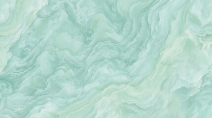 Obraz premium Cool mint stone texture with natural swirling patterns