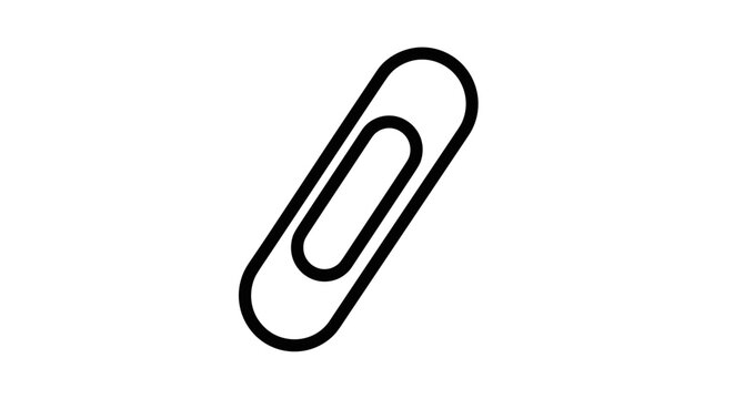 A solitary metal fastener a polished paperclip rests in a stark presentation signifying organization and the binding of important documents for office efficiency and professional tasks.
