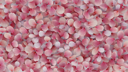 Obraz premium Soft pink scattered flower petals background