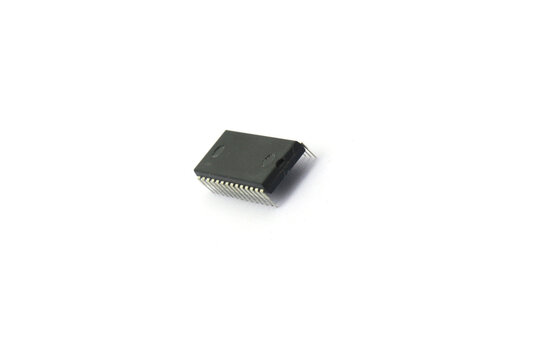 A microcontroller for controlling electronic circuits on a white background.