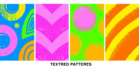 Obraz premium abstract geometric pattern with vibrant colored panels