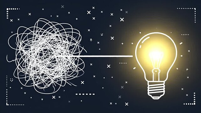 Conceptual illustration of ideas generation and problem solving process
