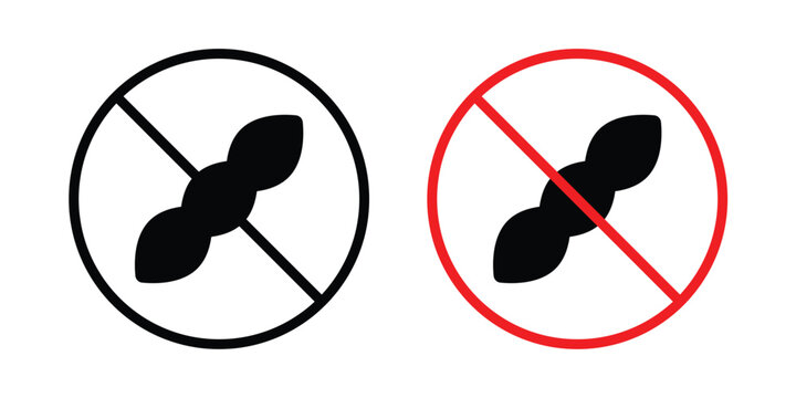 Soy Free icon. Glyph solid icons collection. Line symbols