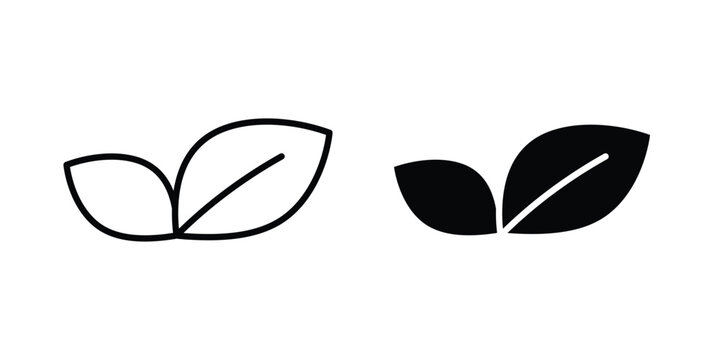 Vegan icon. Glyph solid icons collection. Line symbols