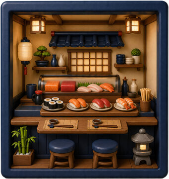Tiny Sushi Interior