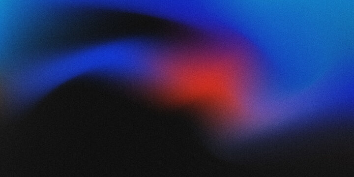 Abstract neon blue and red glowing gradient motion with blurred light waves on dark futuristic digital background wallpaper