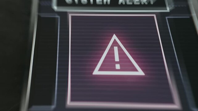 User selects the option labeled System Alert for high-severity security threat