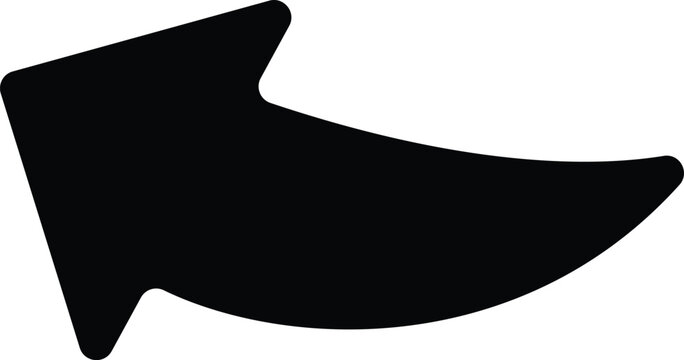 Simple silhouette of a smiling shark head in profile