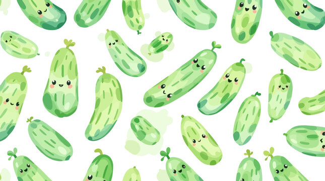 green cucumber background