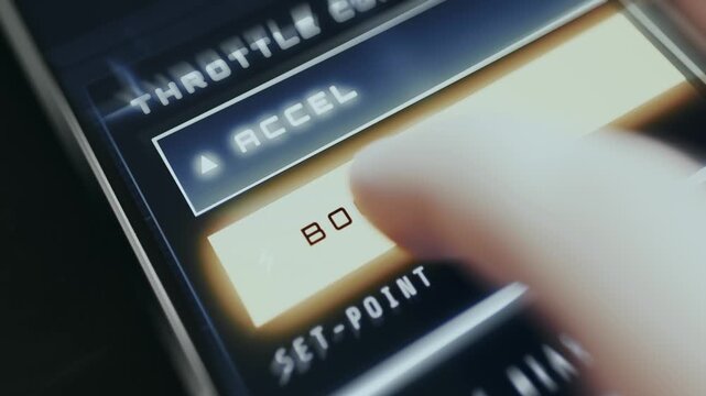 User enables BOOST mode on a digital pedal calibration screen